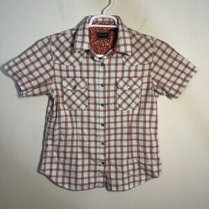 Bit & Bridle For Her Pearl Snap Short Sleeve Shirt Pockets‎ Western Rodeo Medium